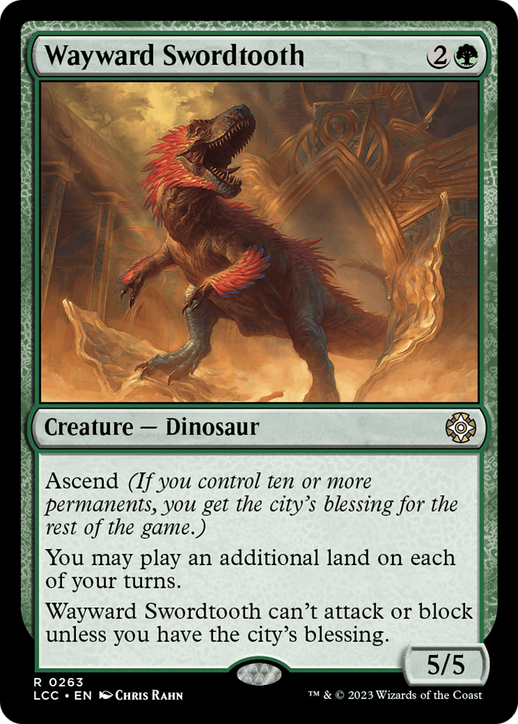 Wayward Swordtooth [The Lost Caverns of Ixalan Commander] | GrognardGamesBatavia