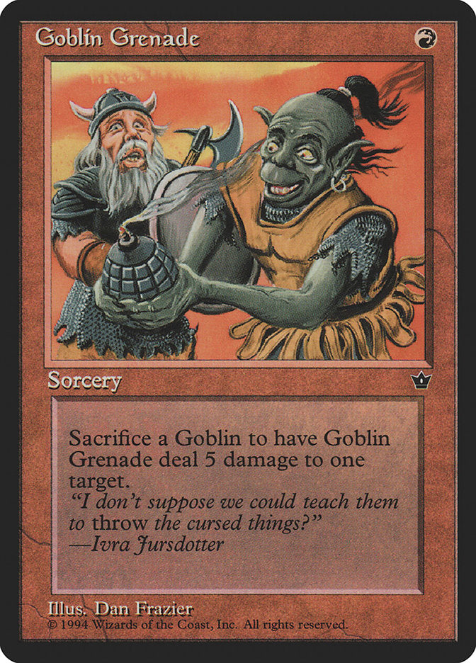 Goblin Grenade (Dan Frazier) [Fallen Empires] | GrognardGamesBatavia