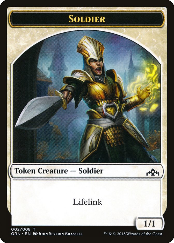 Soldier Token [Guilds of Ravnica Tokens] | GrognardGamesBatavia