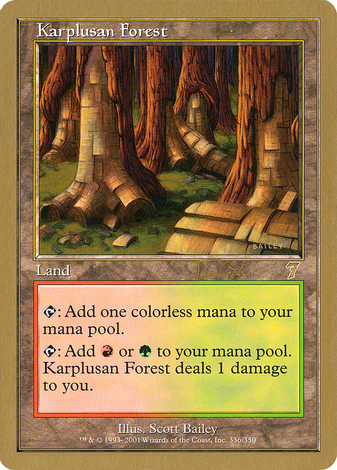 Karplusan Forest (Jan Tomcani) [World Championship Decks 2001] | GrognardGamesBatavia