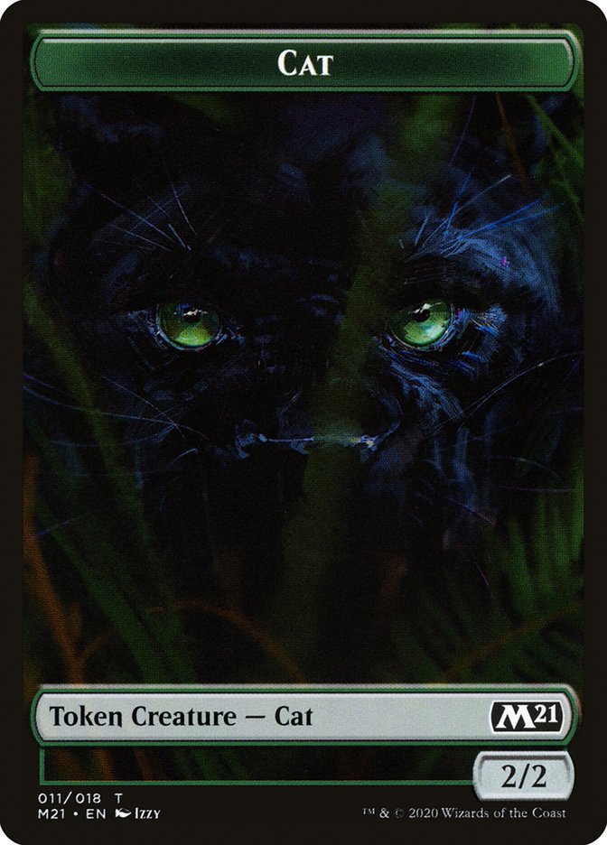 Cat Token (011/018) [Core Set 2021 Tokens] | GrognardGamesBatavia