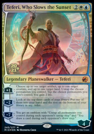 Teferi, Who Slows the Sunset [Innistrad: Midnight Hunt Prerelease Promos] | GrognardGamesBatavia