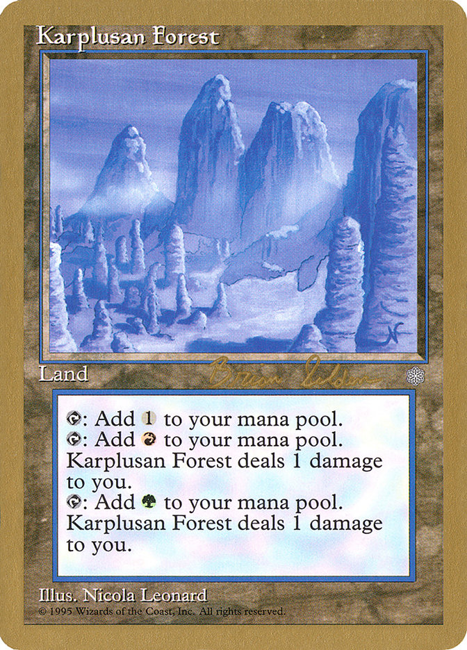 Karplusan Forest (Brian Selden) [World Championship Decks 1998] | GrognardGamesBatavia