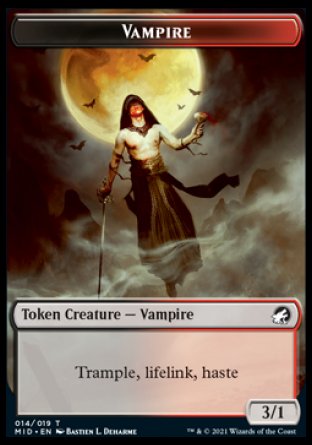 Vampire Token [Innistrad: Midnight Hunt Tokens] | GrognardGamesBatavia