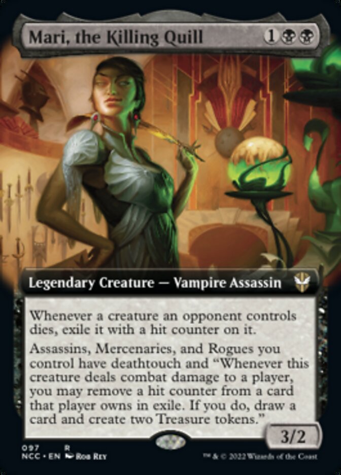 Mari, the Killing Quill (Extended Art) [Streets of New Capenna Commander] | GrognardGamesBatavia