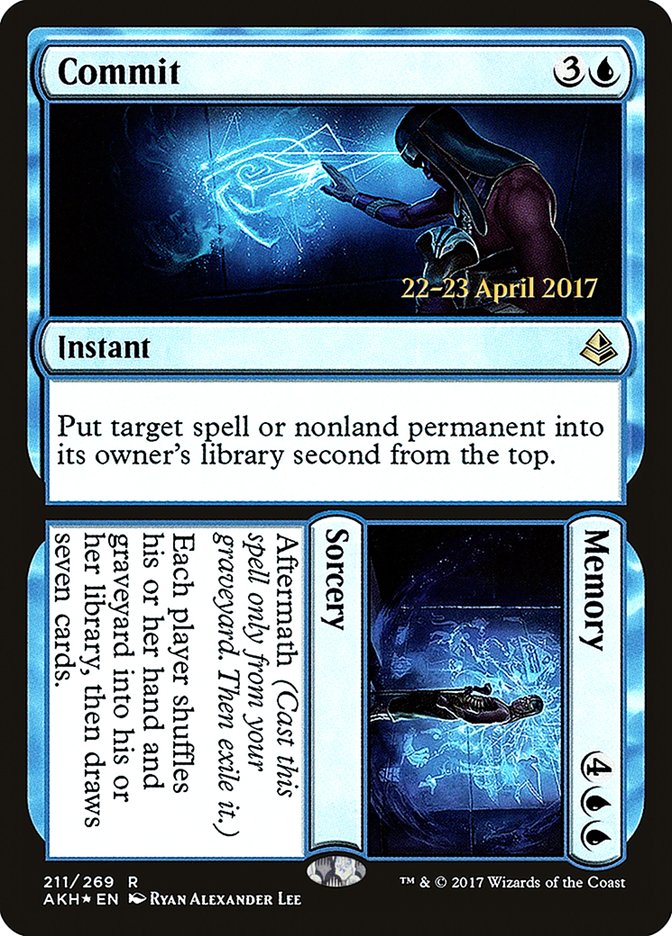 Commit // Memory [Amonkhet Prerelease Promos] | GrognardGamesBatavia