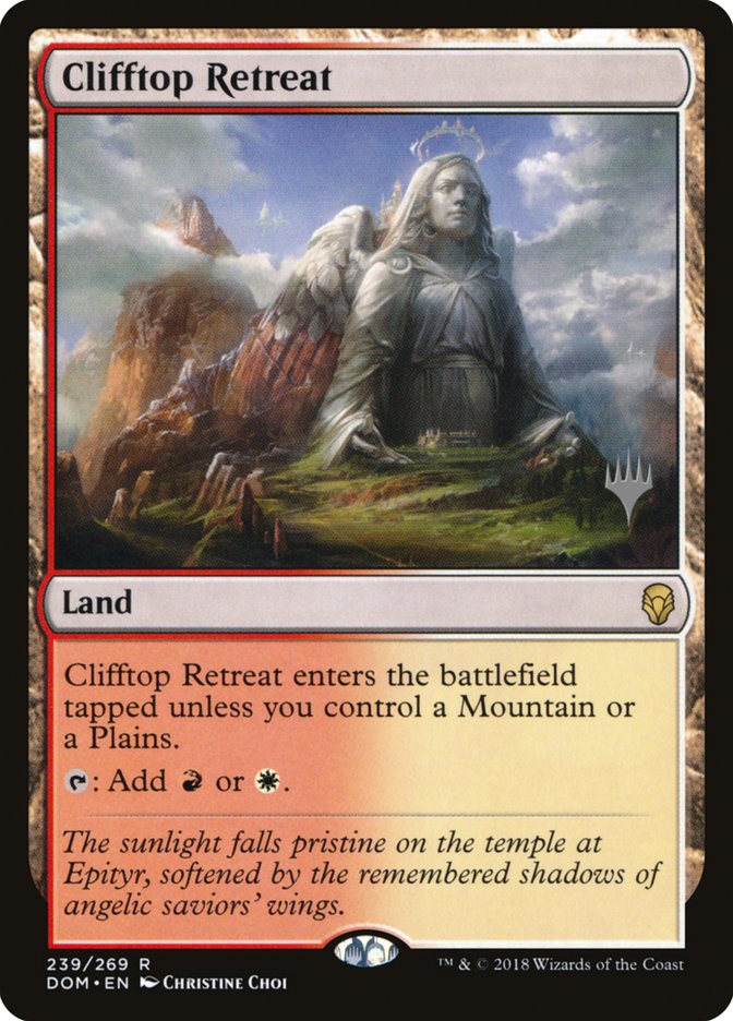 Clifftop Retreat (Promo Pack) [Dominaria Promos] | GrognardGamesBatavia