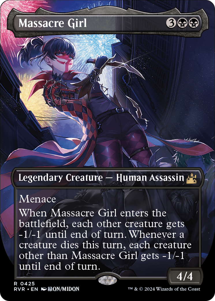 Massacre Girl (Anime Borderless) [Ravnica Remastered] | GrognardGamesBatavia