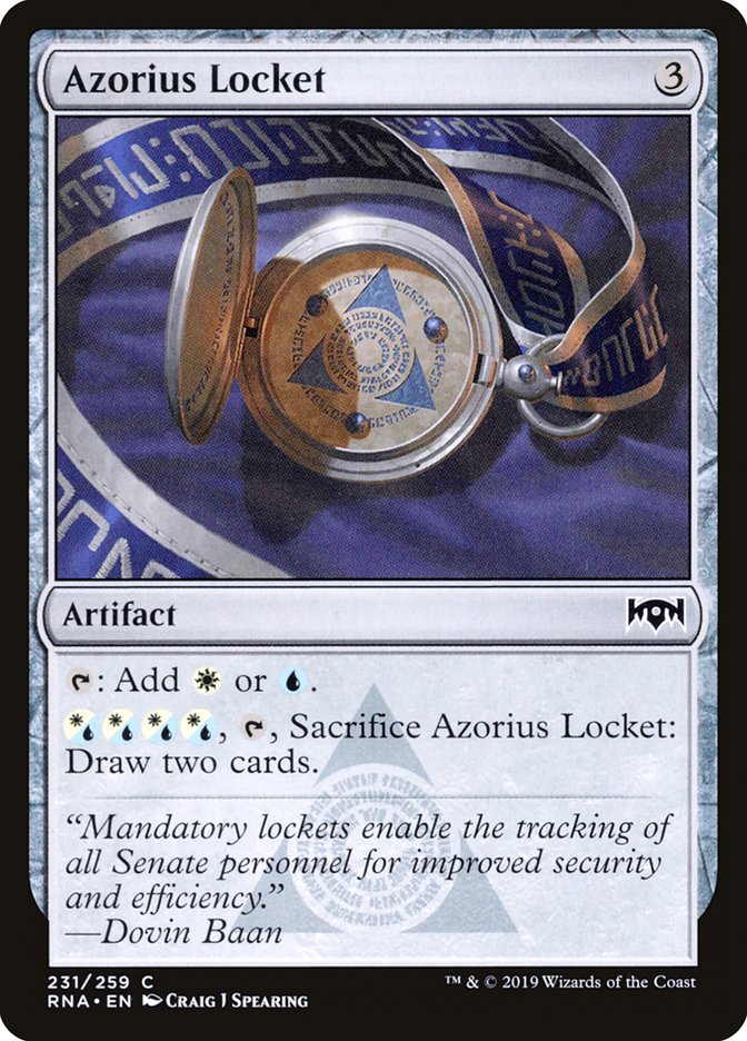 Azorius Locket [Ravnica Allegiance] | GrognardGamesBatavia