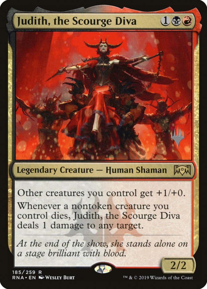 Judith, the Scourge Diva (Promo Pack) [Ravnica Allegiance Promos] | GrognardGamesBatavia