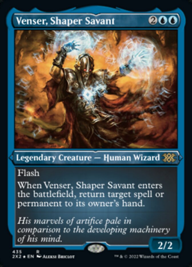 Venser, Shaper Savant (Foil Etched) [Double Masters 2022] | GrognardGamesBatavia