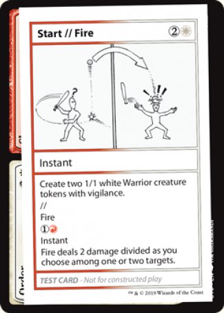 Start // Fire (2021 Edition) [Mystery Booster Playtest Cards] | GrognardGamesBatavia