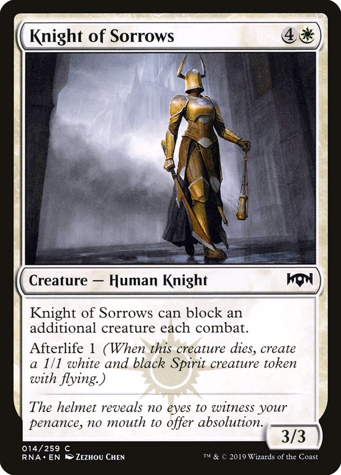 Knight of Sorrows [Ravnica Allegiance] | GrognardGamesBatavia