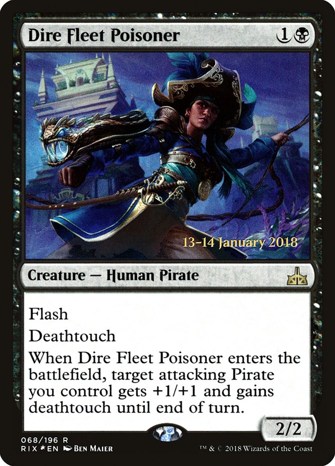 Dire Fleet Poisoner [Rivals of Ixalan Prerelease Promos] | GrognardGamesBatavia