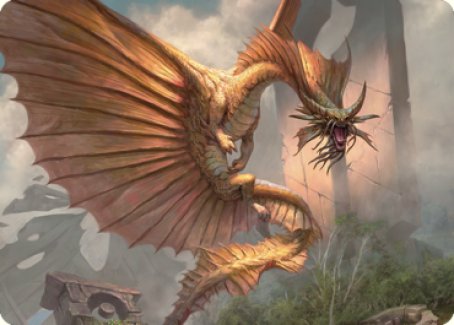 Ancient Gold Dragon Art Card (28) [Commander Legends: Battle for Baldur's Gate Art Series] | GrognardGamesBatavia