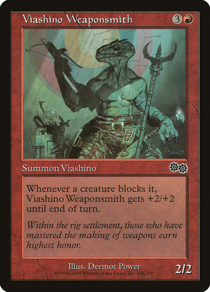 Viashino Weaponsmith [Urza's Saga] | GrognardGamesBatavia