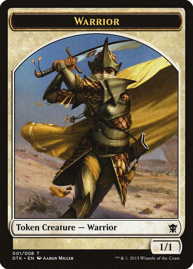 Warrior Token [Dragons of Tarkir Tokens] | GrognardGamesBatavia