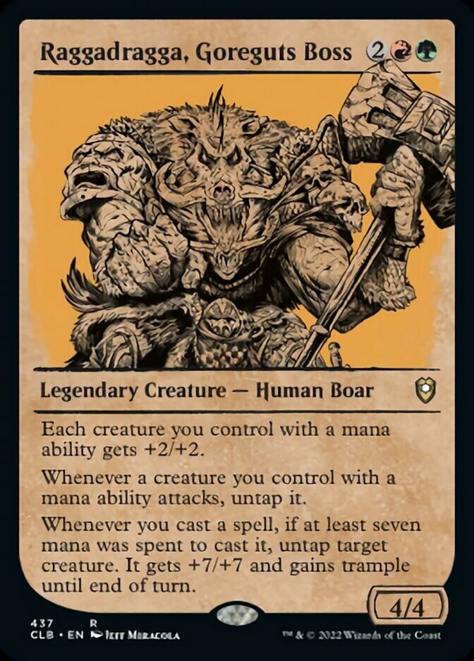 Raggadragga, Goreguts Boss (Showcase) [Commander Legends: Battle for Baldur's Gate] | GrognardGamesBatavia