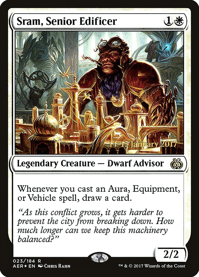 Sram, Senior Edificer [Aether Revolt Prerelease Promos] | GrognardGamesBatavia