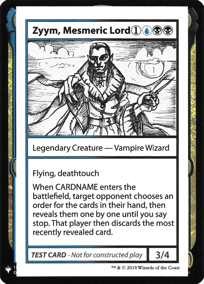Zyym, Mesmeric Lord [Mystery Booster Playtest Cards] | GrognardGamesBatavia