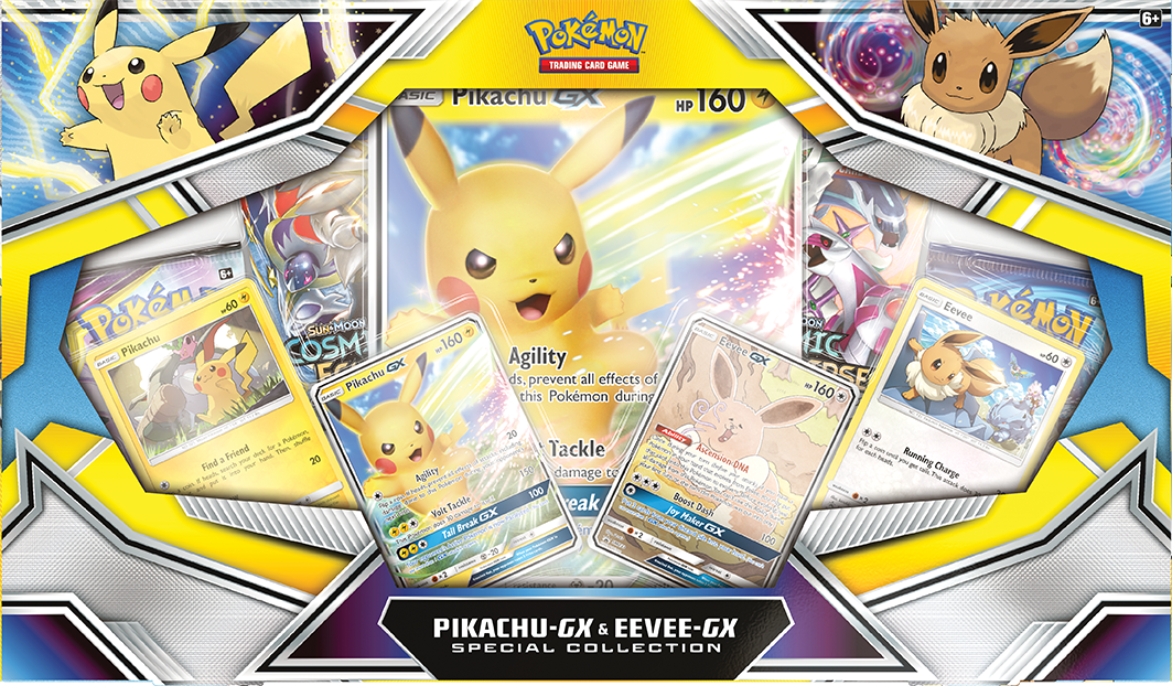 Sun & Moon: Cosmic Eclipse - Special Collection (Pikachu GX & Eevee GX) | GrognardGamesBatavia