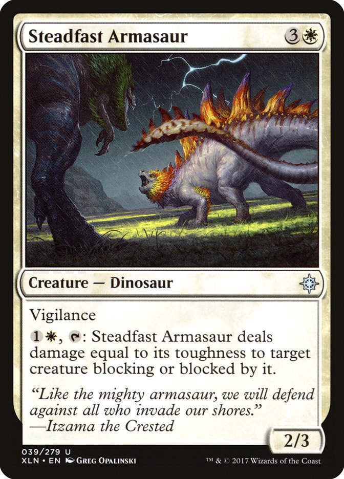 Steadfast Armasaur [Ixalan] | GrognardGamesBatavia