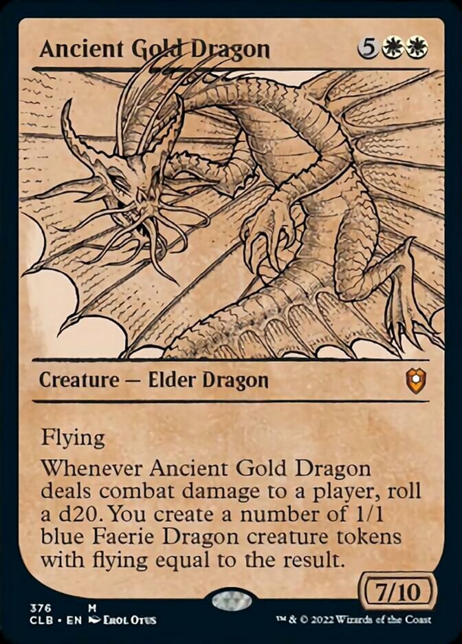 Ancient Gold Dragon (Showcase) [Commander Legends: Battle for Baldur's Gate] | GrognardGamesBatavia