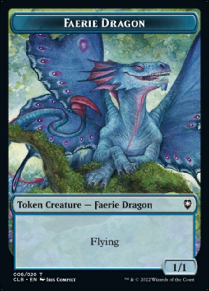 Faerie Dragon Token [Commander Legends: Battle for Baldur's Gate Tokens] | GrognardGamesBatavia