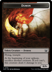 Angel (3) // Demon Double-Sided Token [March of the Machine Commander Tokens] | GrognardGamesBatavia