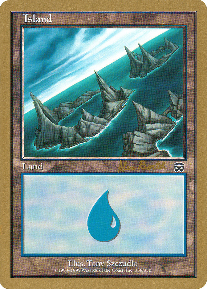 Island (ab338a) (Alex Borteh) [World Championship Decks 2001] | GrognardGamesBatavia