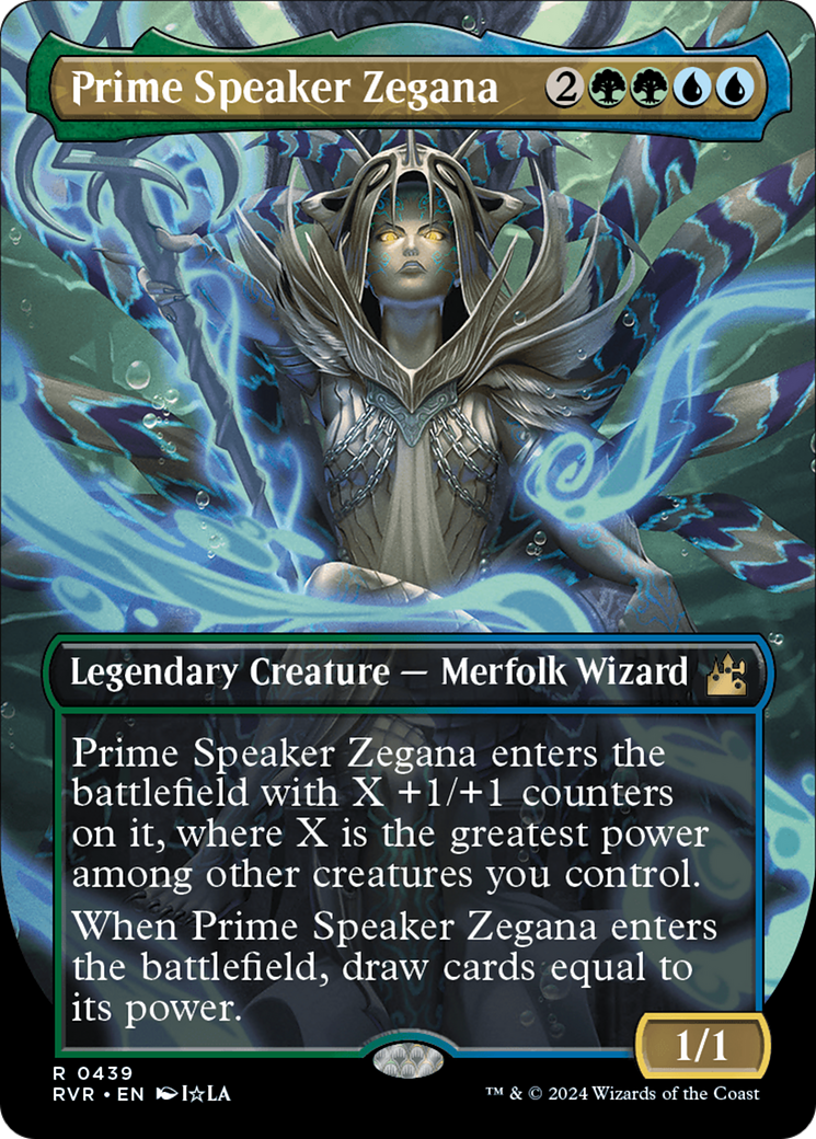 Prime Speaker Zegana (Anime Borderless) [Ravnica Remastered] | GrognardGamesBatavia