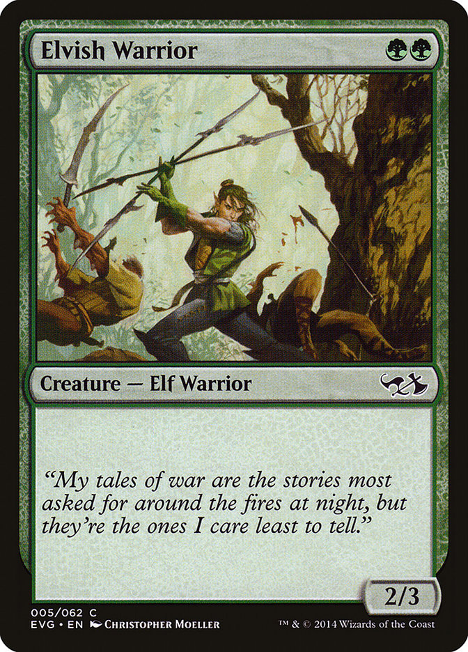 Elvish Warrior (Elves vs. Goblins) [Duel Decks Anthology] | GrognardGamesBatavia