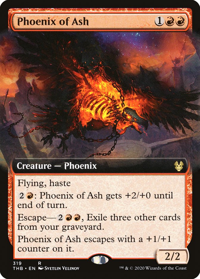 Phoenix of Ash (Extended Art) [Theros Beyond Death] | GrognardGamesBatavia