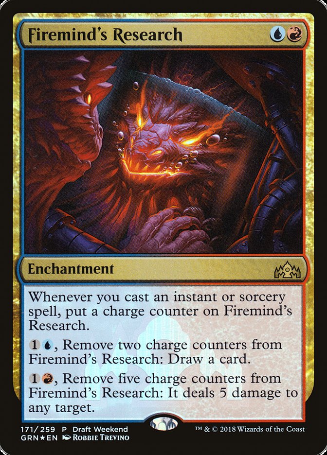 Firemind's Research (Draft Weekend) [Guilds of Ravnica Promos] | GrognardGamesBatavia