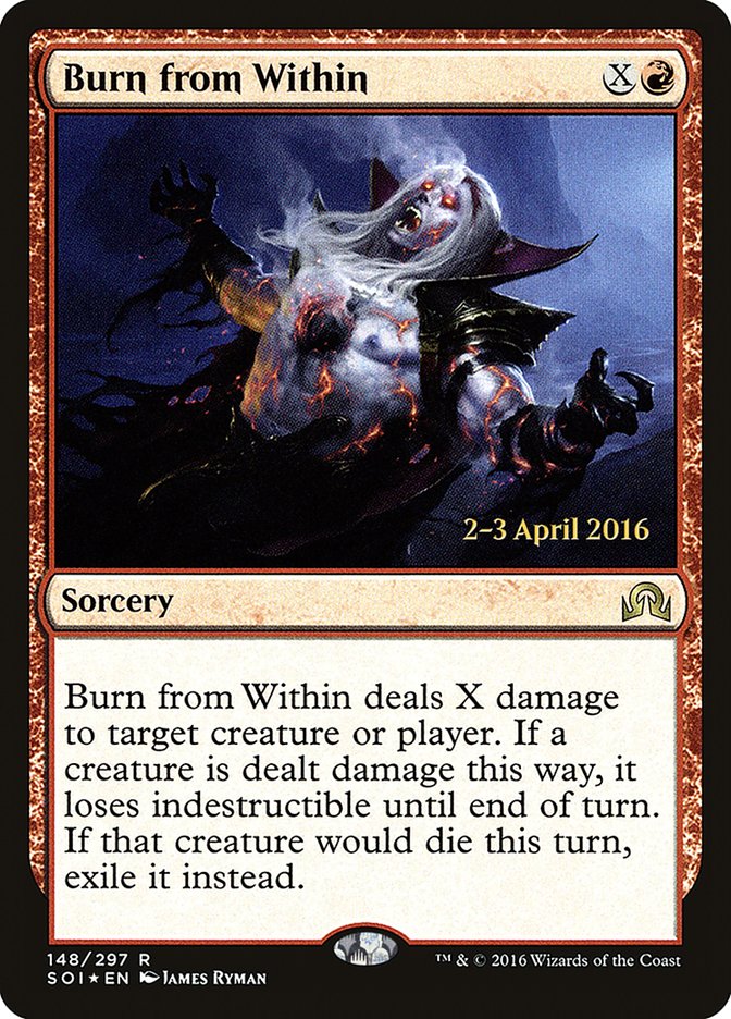 Burn from Within [Shadows over Innistrad Prerelease Promos] | GrognardGamesBatavia