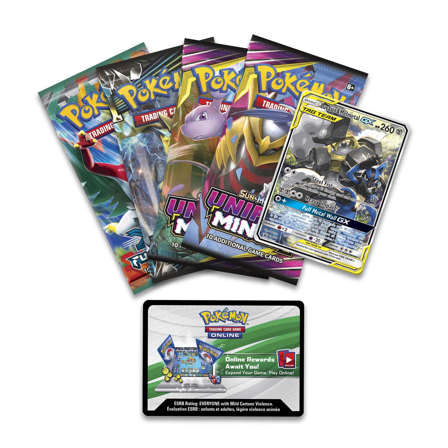 Sun & Moon: Unified Minds - Power Partnership Tin (Lucario & Melmetal GX) | GrognardGamesBatavia