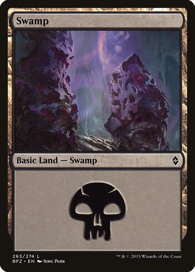 Swamp (263a) [Battle for Zendikar] | GrognardGamesBatavia