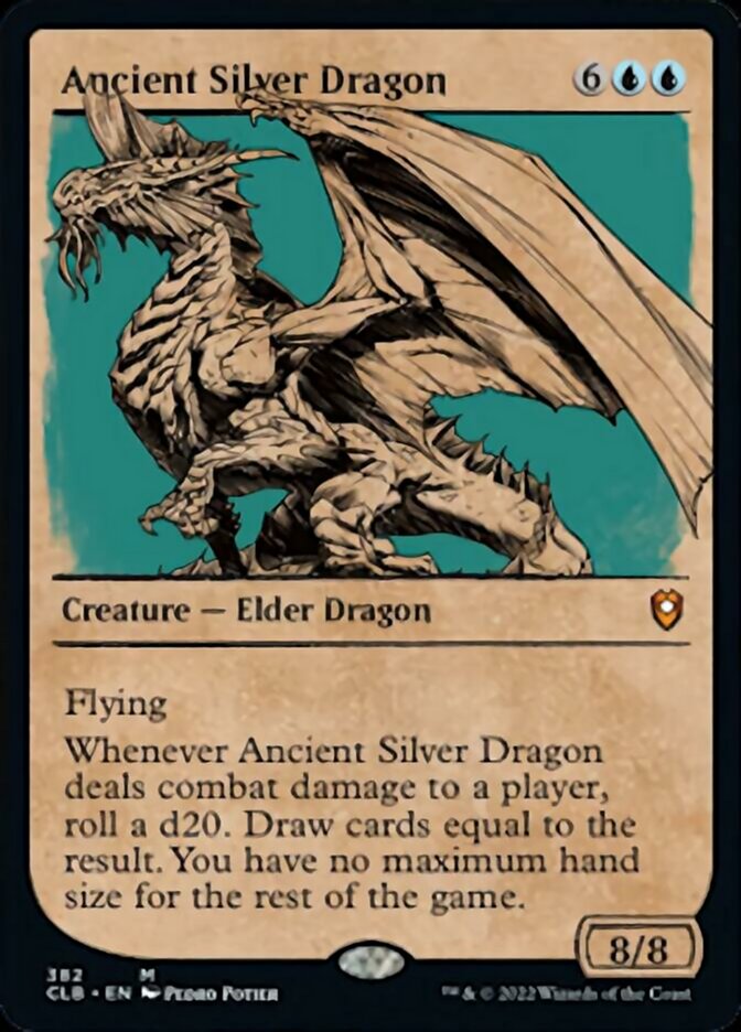 Ancient Silver Dragon (Showcase) [Commander Legends: Battle for Baldur's Gate] | GrognardGamesBatavia
