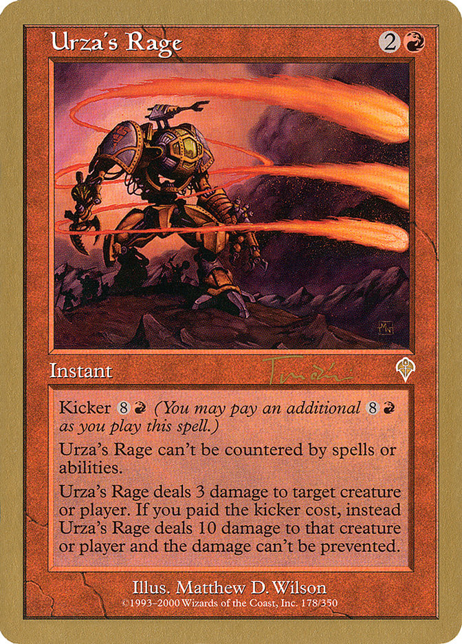 Urza's Rage (Jan Tomcani) [World Championship Decks 2001] | GrognardGamesBatavia