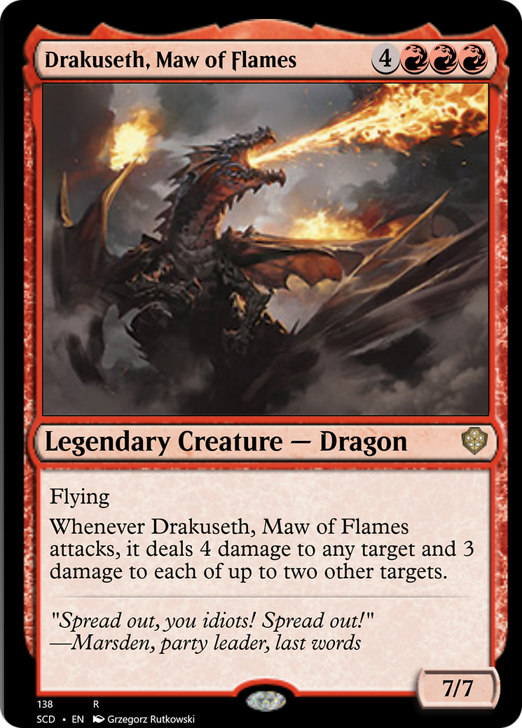 Drakuseth, Maw of Flames [Starter Commander Decks] | GrognardGamesBatavia