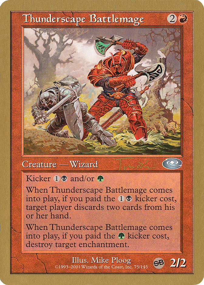 Thunderscape Battlemage (Jan Tomcani) [World Championship Decks 2001] | GrognardGamesBatavia