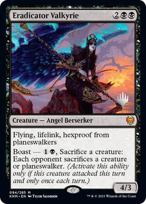 Eradicator Valkyrie (Promo Pack) [Kaldheim Promos] | GrognardGamesBatavia