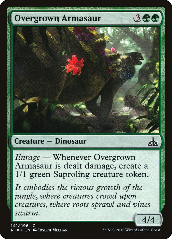 Overgrown Armasaur [Rivals of Ixalan] | GrognardGamesBatavia