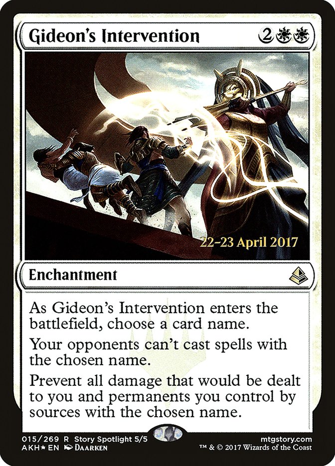 Gideon's Intervention [Amonkhet Prerelease Promos] | GrognardGamesBatavia