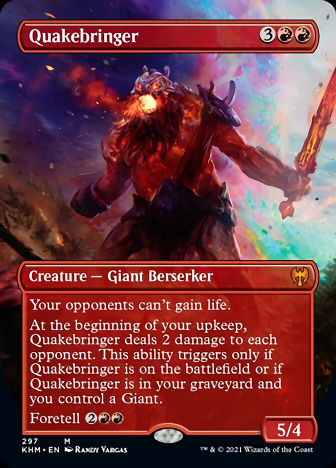 Quakebringer (Borderless Alternate Art) [Kaldheim] | GrognardGamesBatavia