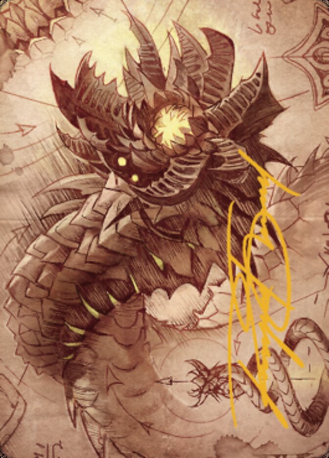 Wurmcoil Engine Art Card (Gold-Stamped Signature) [The Brothers' War Art Series] | GrognardGamesBatavia