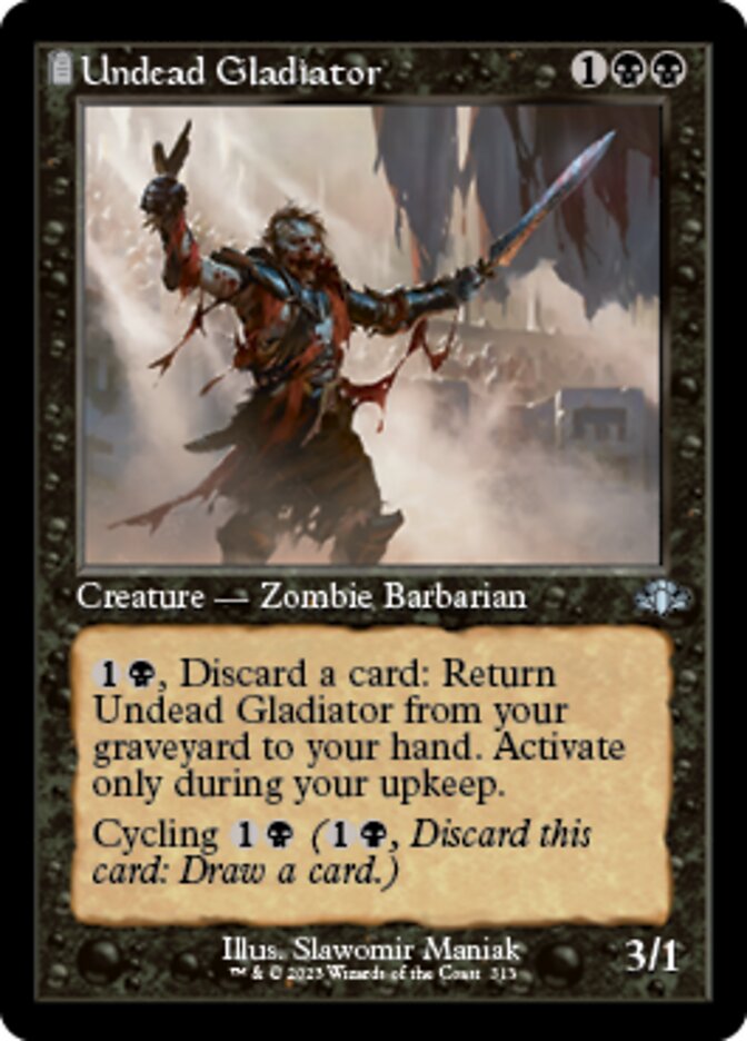 Undead Gladiator (Retro) [Dominaria Remastered] | GrognardGamesBatavia