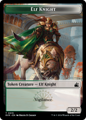 Elf Knight // Goblin (0009) Double-Sided Token [Ravnica Remastered Tokens] | GrognardGamesBatavia