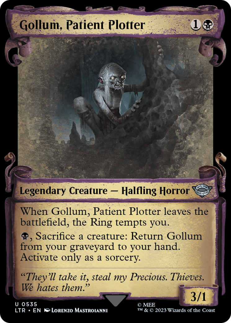 Gollum, Patient Plotter [The Lord of the Rings: Tales of Middle-Earth Showcase Scrolls] | GrognardGamesBatavia