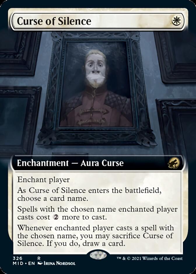 Curse of Silence (Extended Art) [Innistrad: Midnight Hunt] | GrognardGamesBatavia